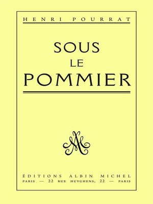 cover image of Sous le pommier